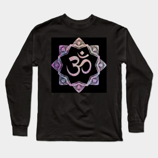 Mandala with Ohm Long Sleeve T-Shirt